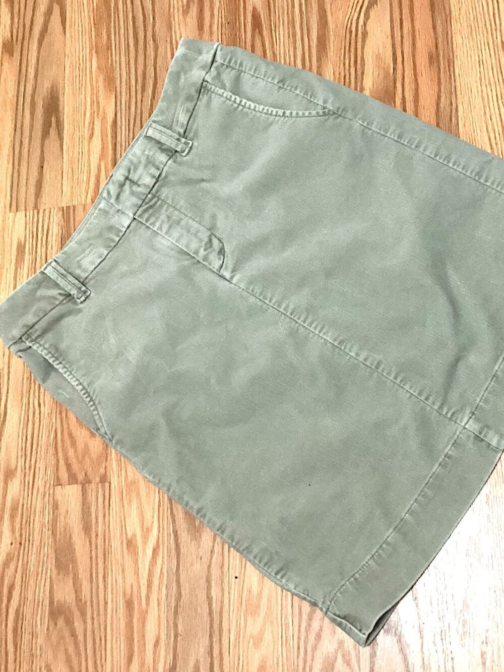 Eddie Bauer Corduroy Skirt, Beige Gray Neutral, Office Casual Midi Preppy